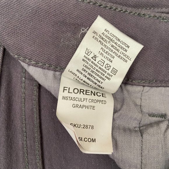 EUC DL1961 Florence cropped graphite jeans size 25 - Picture 7 of 8
